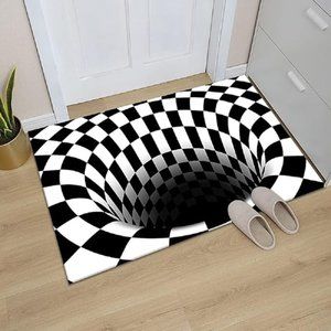 3D visual optical floor mat rug